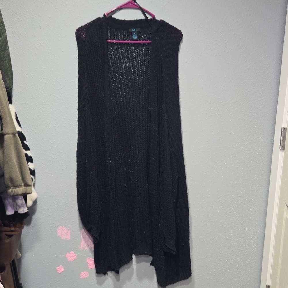 Women's Black Knit Sweater Vest